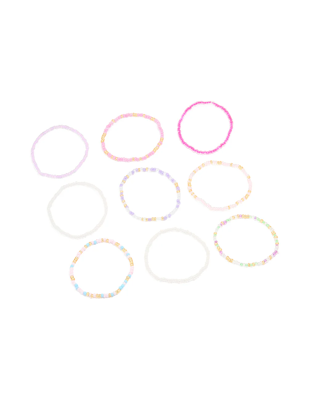 Kids Beaded Bracelets 9-Pack