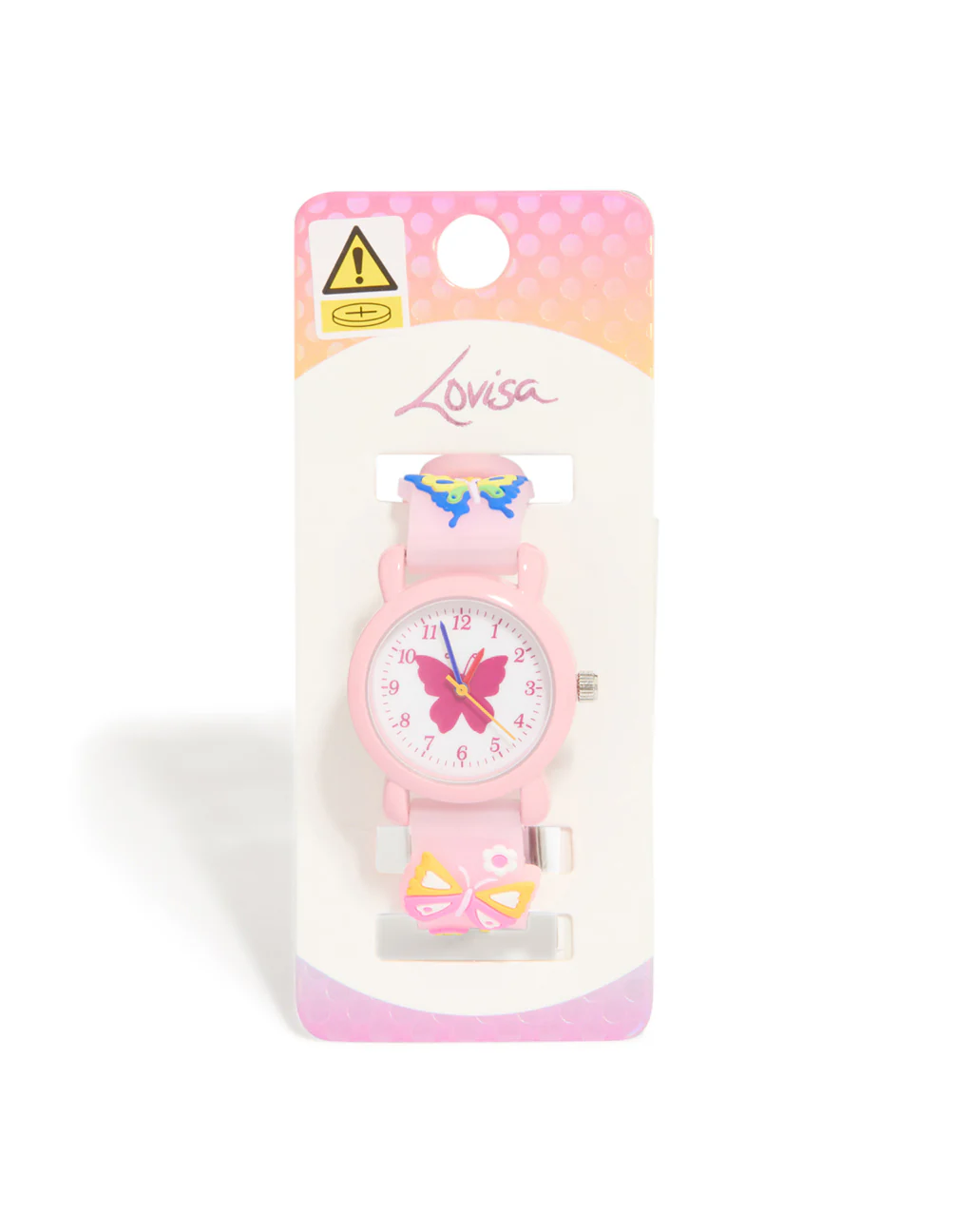 Kids Pink Butterfly Watch - Image 3