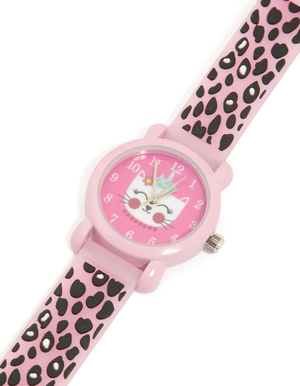 Kids Leopard Print Cat Slap Watch