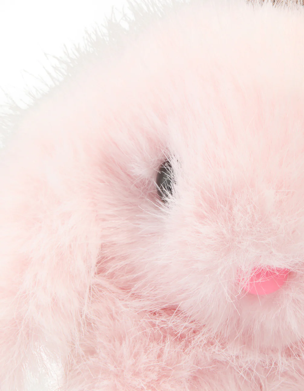 Kids Pink Fabric Bunny Key Chain - Image 2