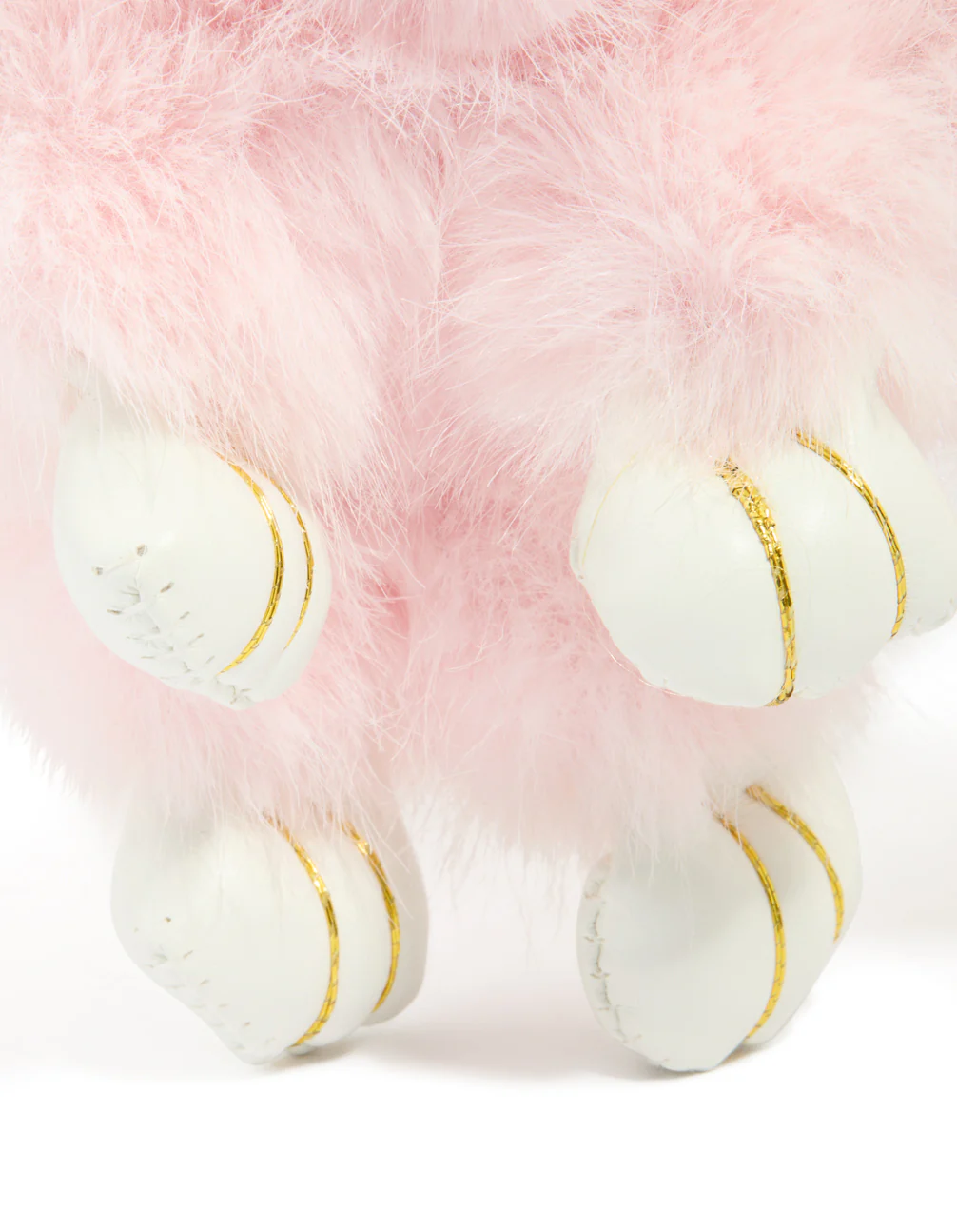Kids Pink Fabric Bunny Key Chain - Image 3