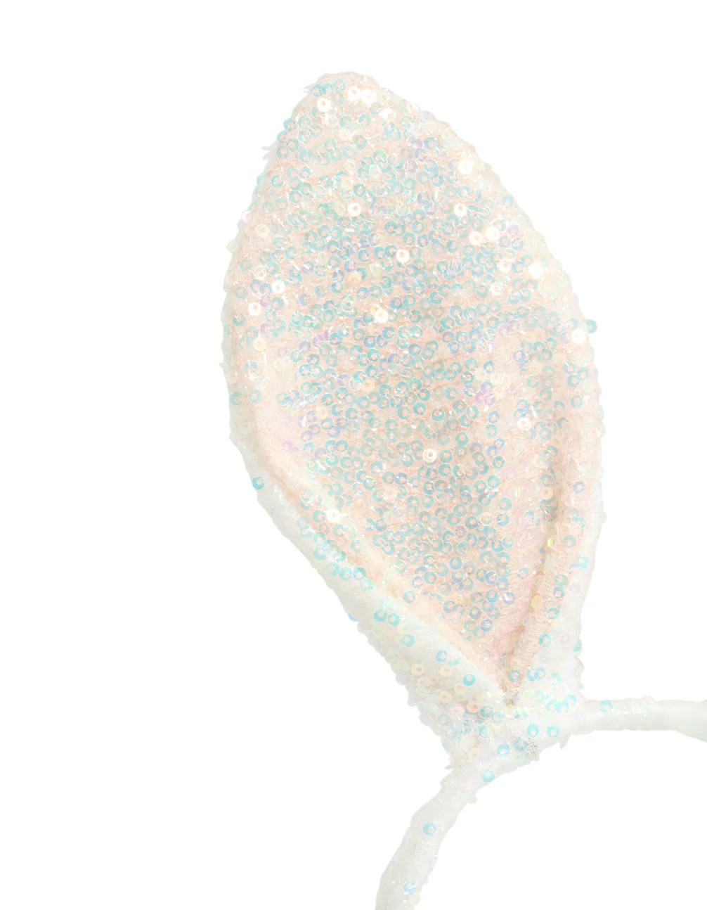 Kids Sequin Fabric Easter Bunny Ears Headband - Image 2