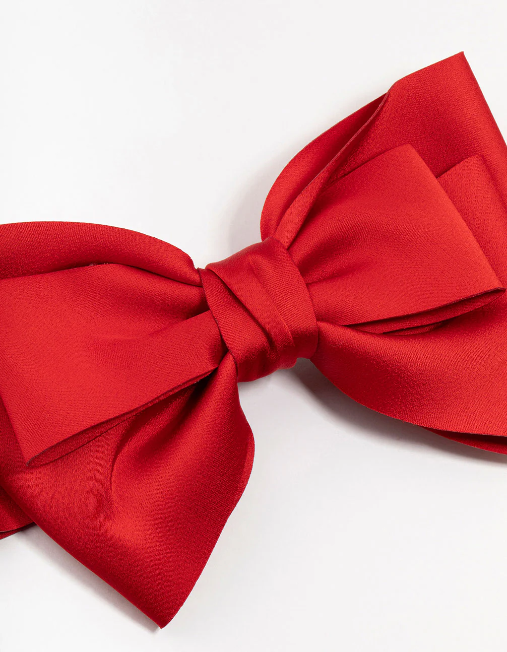 Large Red Fabric Bow Clip - Image 2