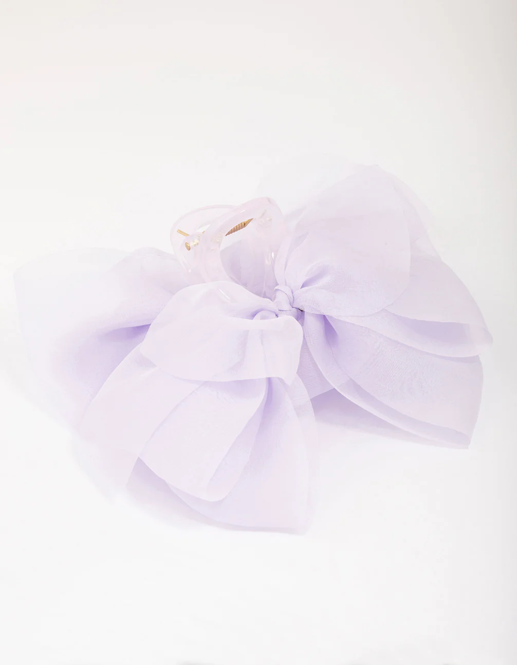 Lilac Mixed Bow Hair Claw Clip