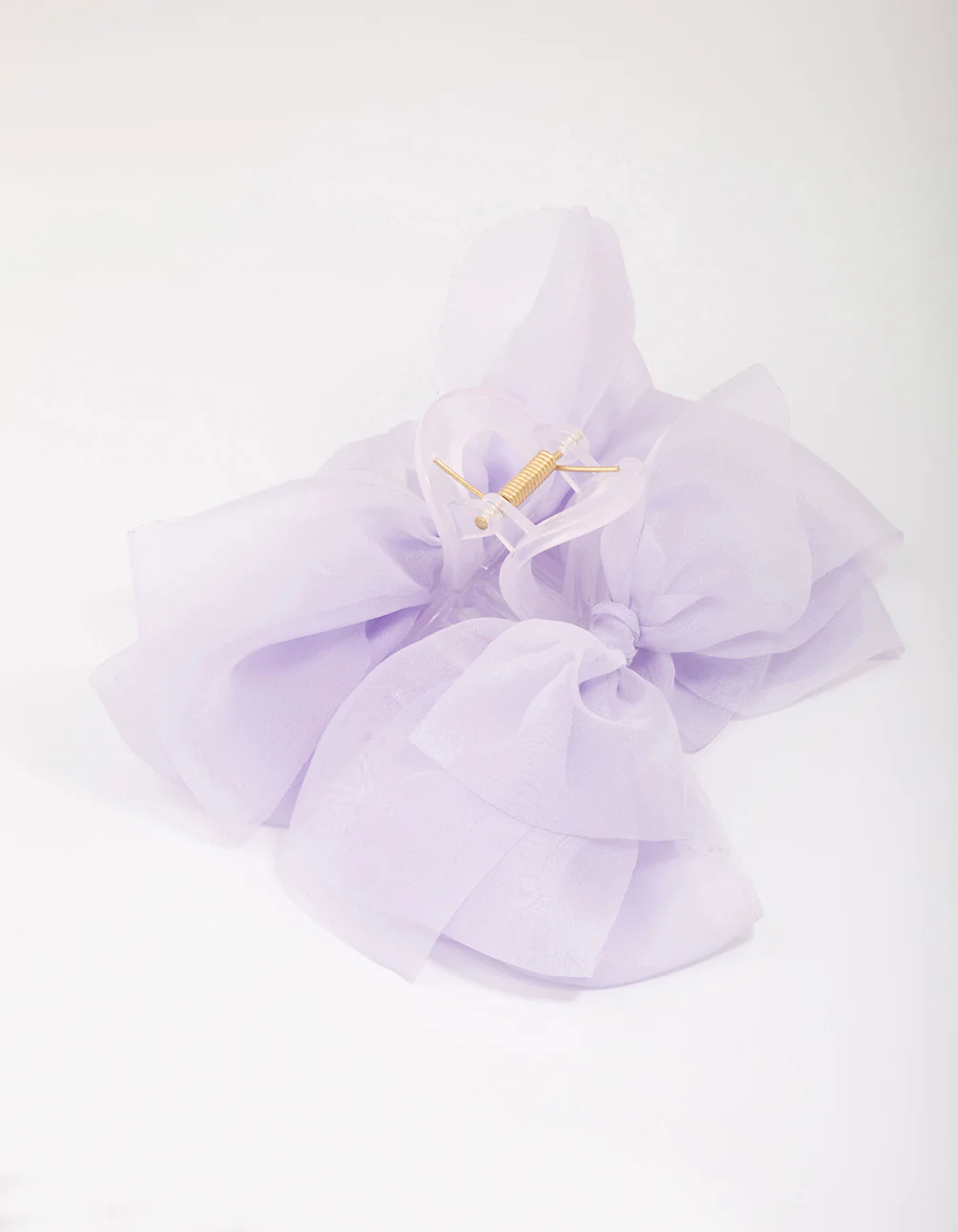 Lilac Mixed Bow Hair Claw Clip - Image 2