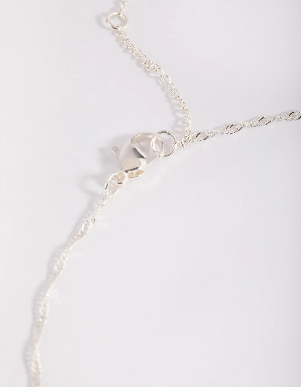 Silver Plated Brass Flat Pearl Necklace - Image 5