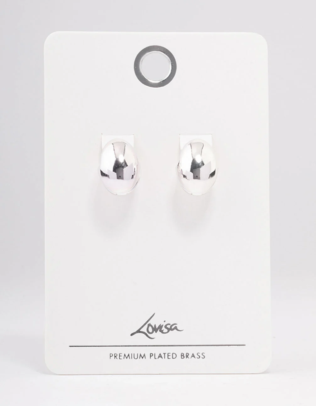Silver Plated Brass Grape Huggie Earrings - Image 3