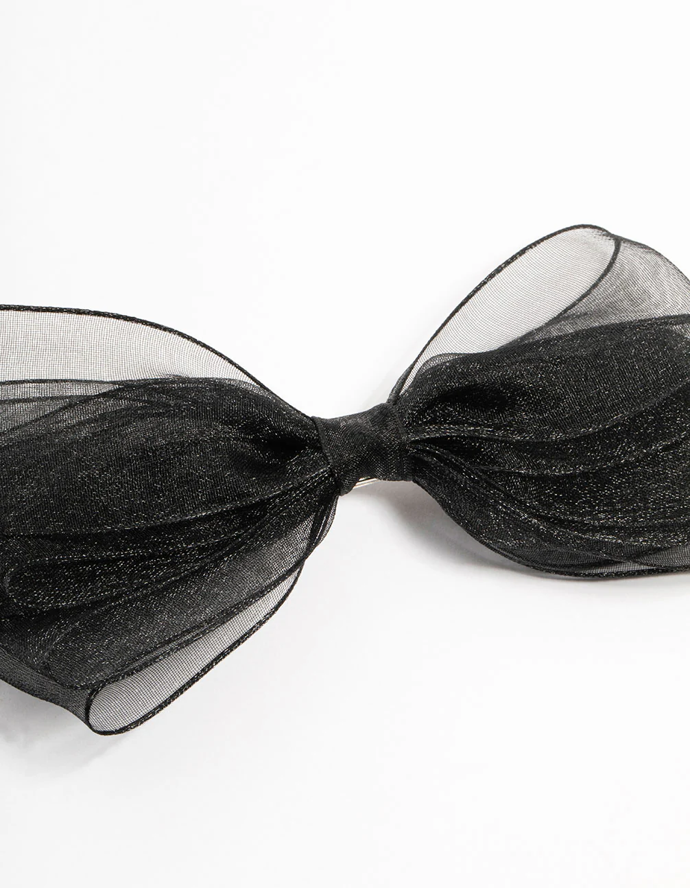Medium Black Short Bow Clip - Image 2