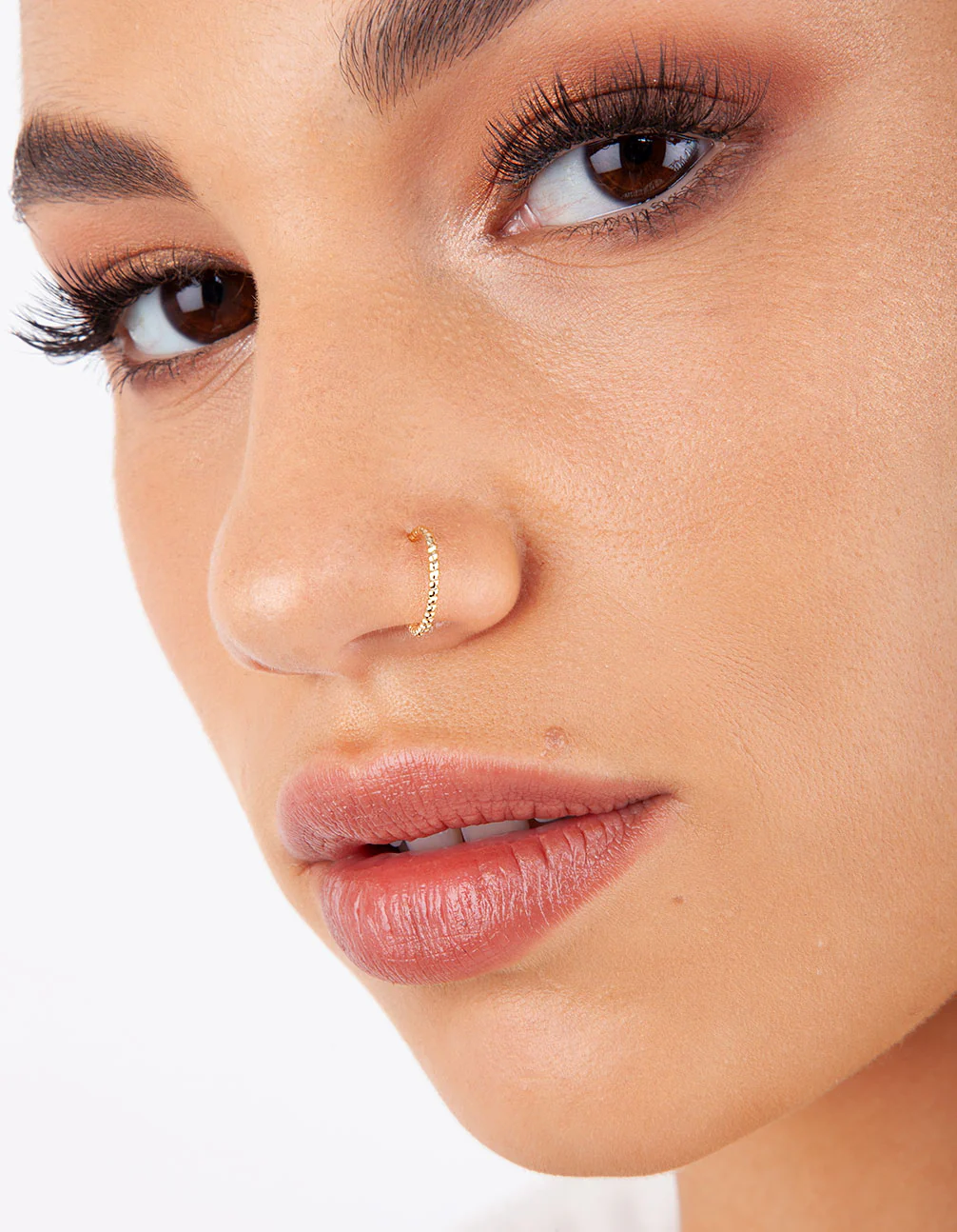 Gold Lip Ear & Nose Fake Hoop Pack - Image 2