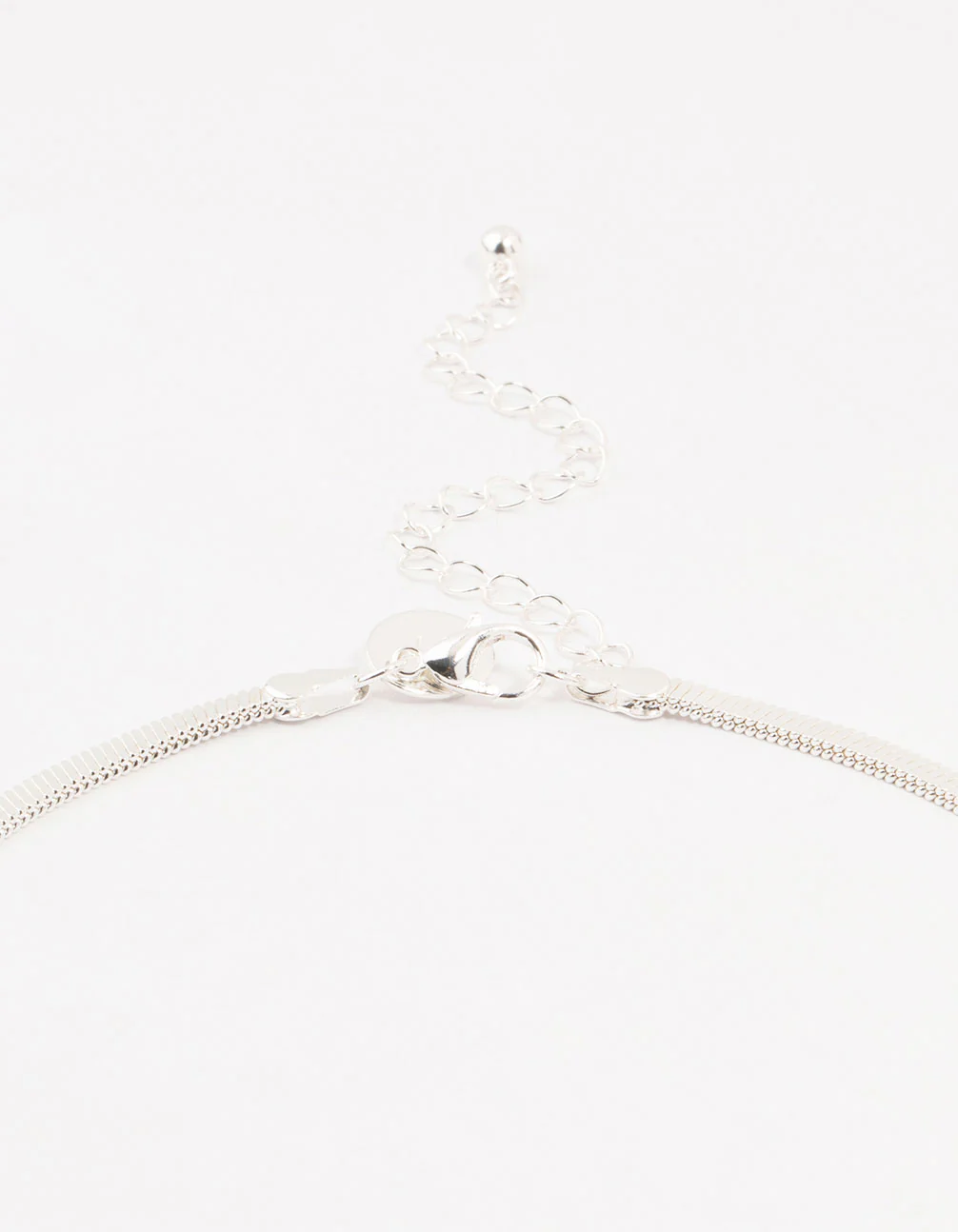 Silver Plated Clean Snake Chain Necklace - Image 3