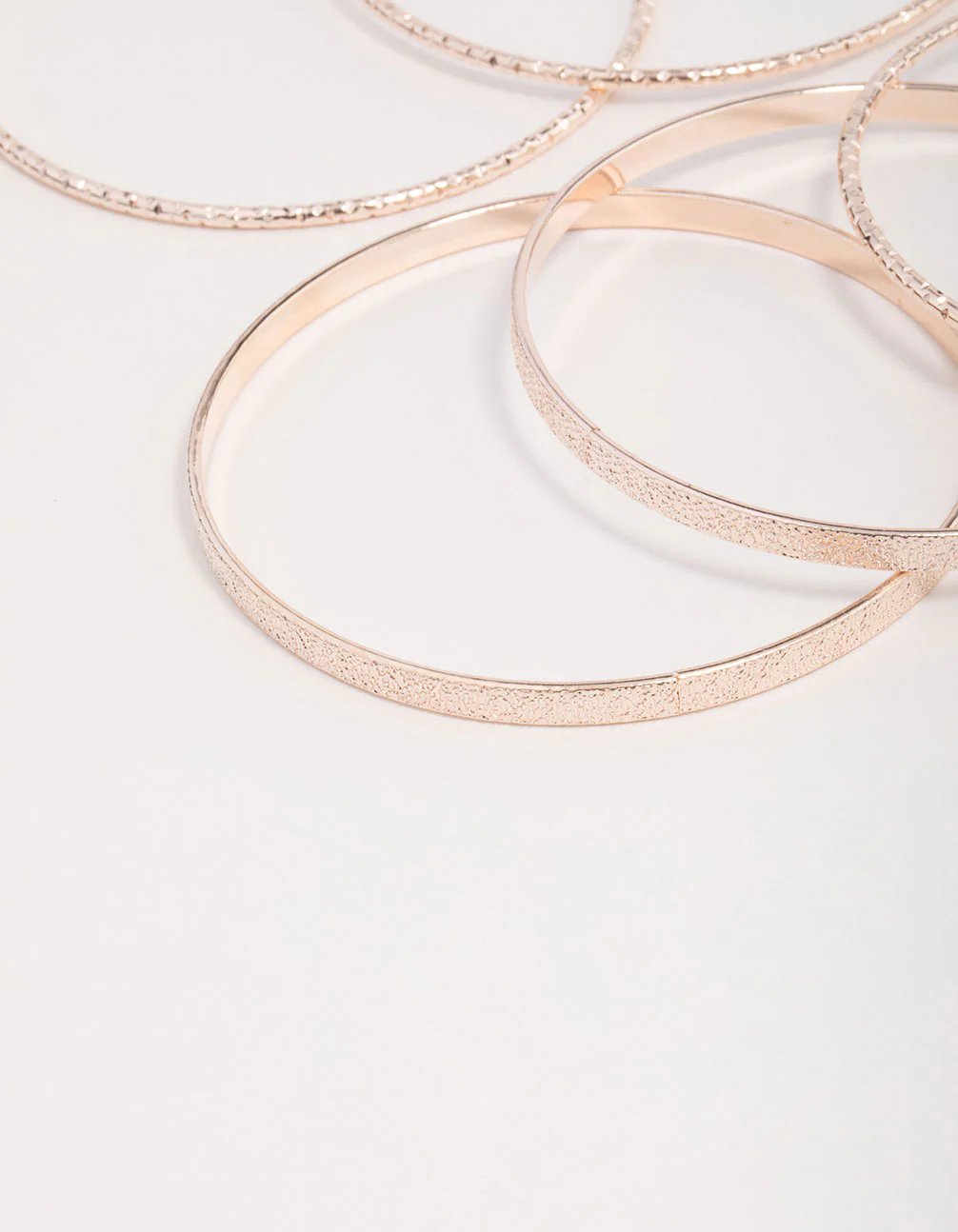 Mixed Rose Gold Bangle Pack - Image 2