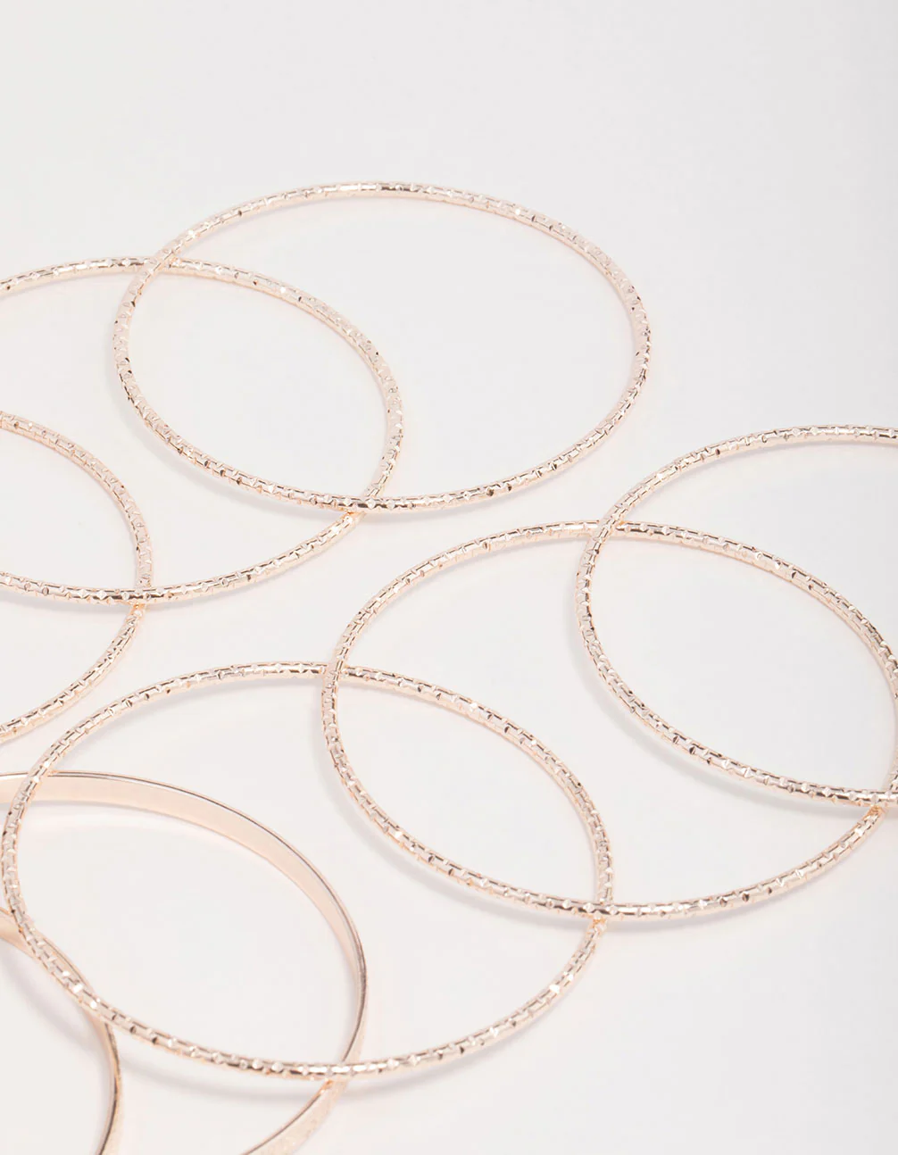 Mixed Rose Gold Bangle Pack - Image 3