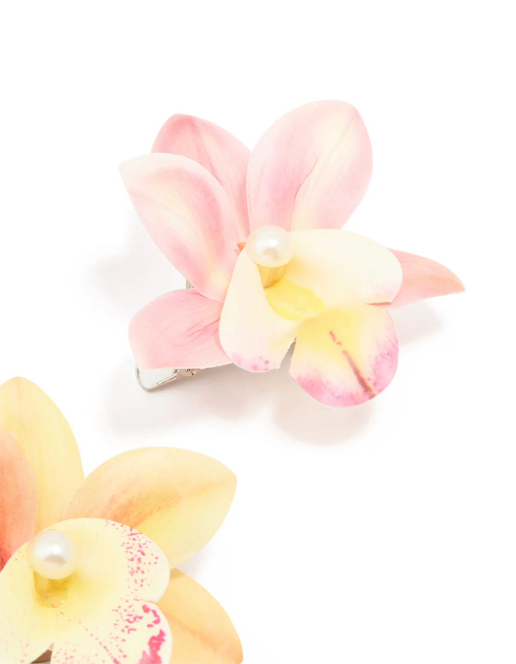 Mixed Small Orchid Hair Clips 2-Pack - Image 3