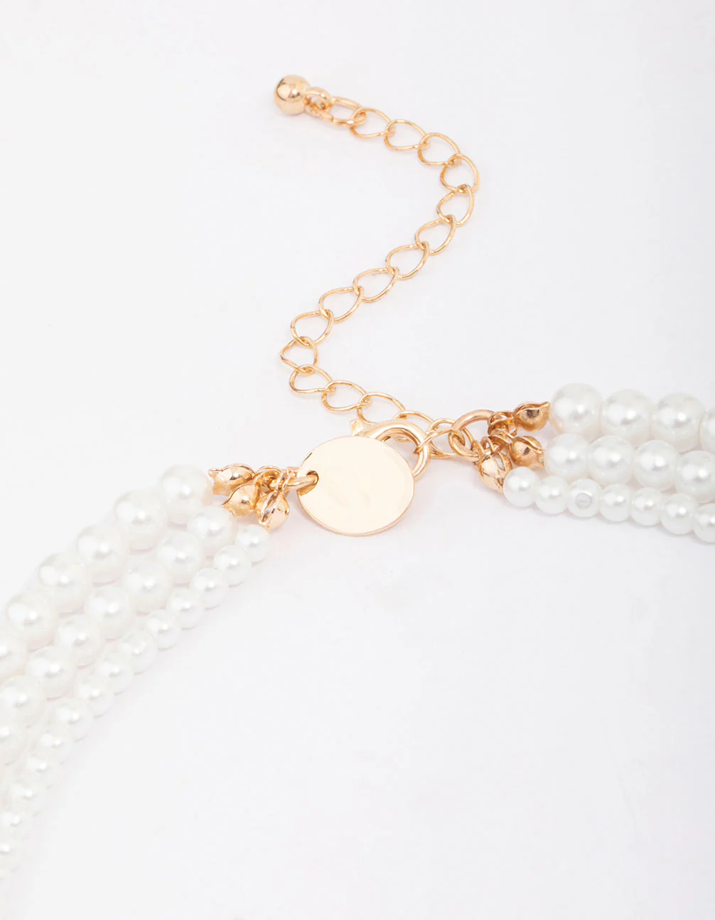 Pearl Layered Trio Statement Necklace - Image 3