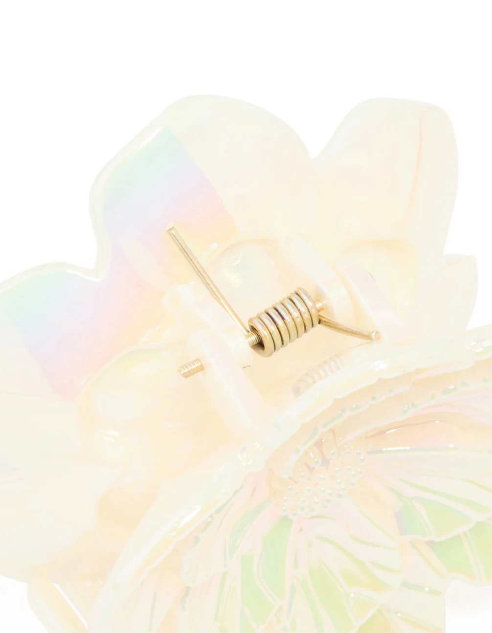 Pearlised Double Flower Claw Clip - Image 3