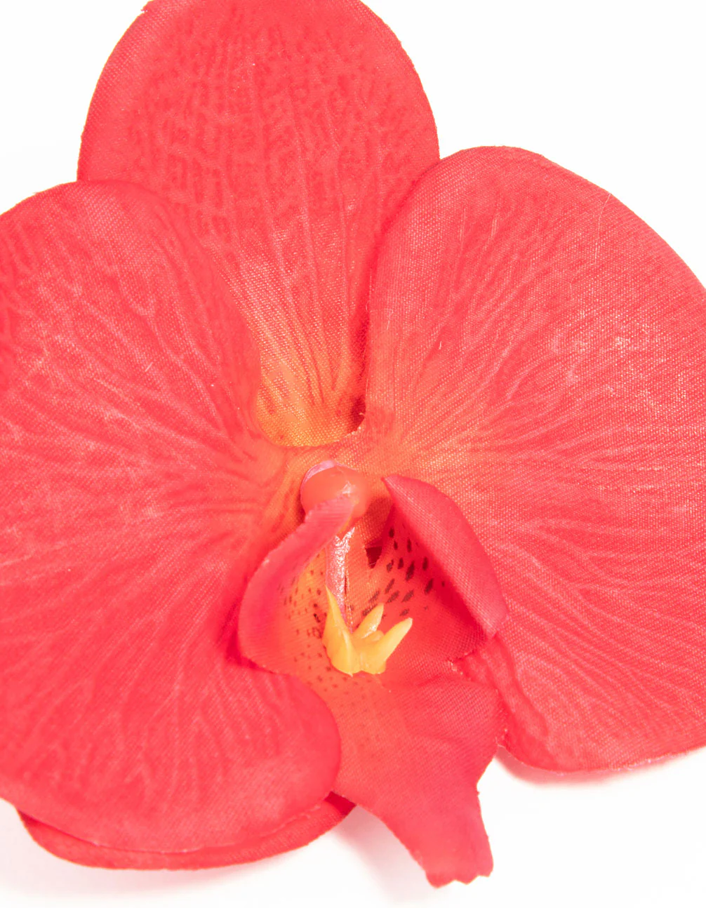 Pink Fabric Orchid Flower Clip - Image 2
