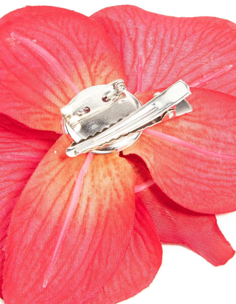 Pink Fabric Orchid Flower Clip - Image 3