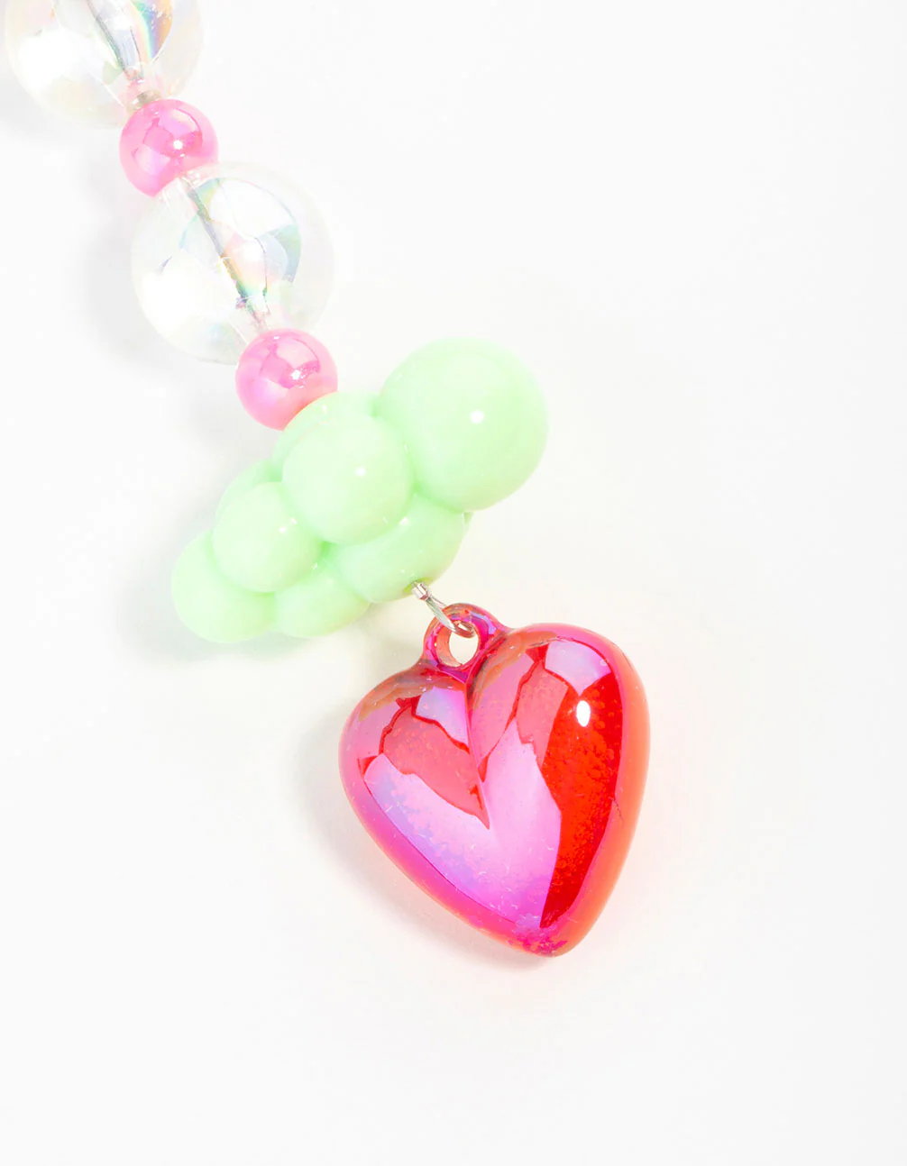 Pink & Green Cloud Bow Keychain - Image 2