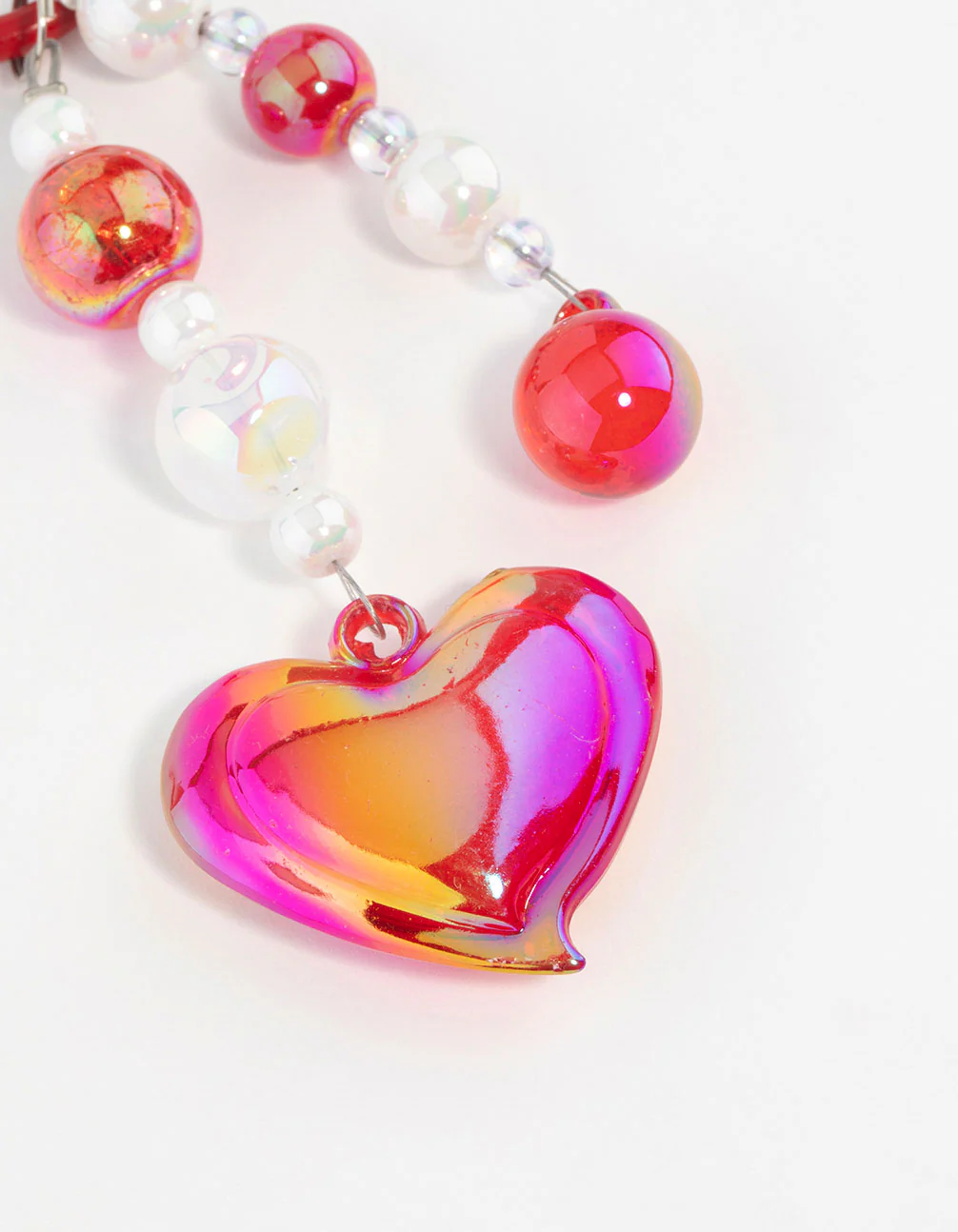 Pink Large Heart Keychain - Image 2