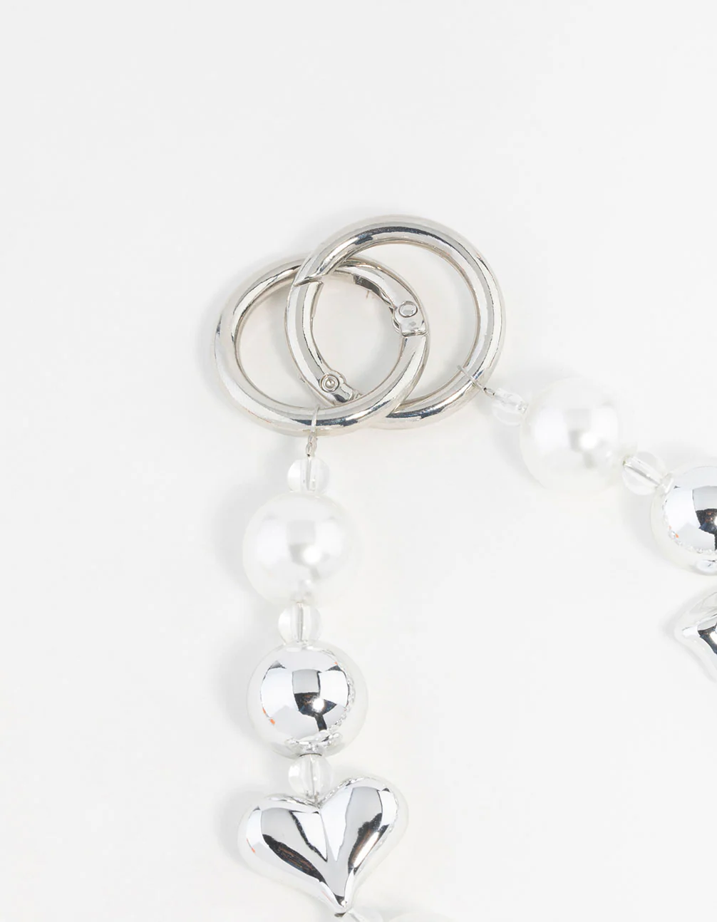 Bow & Pearl & Heart Keychain - Image 3