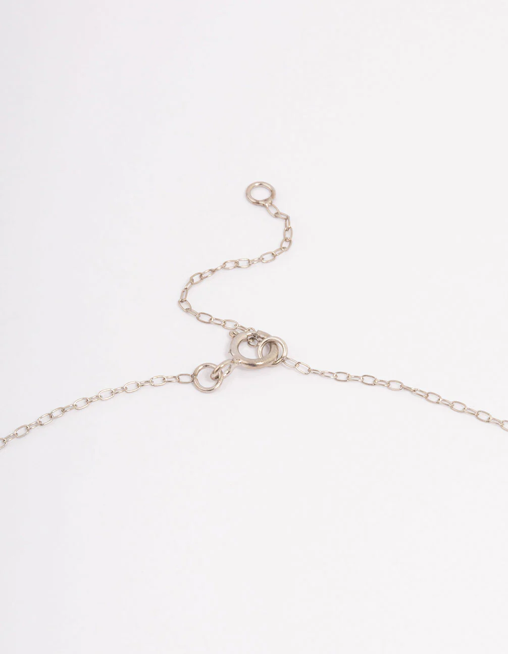 Platinum Sterling Silver Cross Cubic Zirconia Pendant Necklace - Image 3