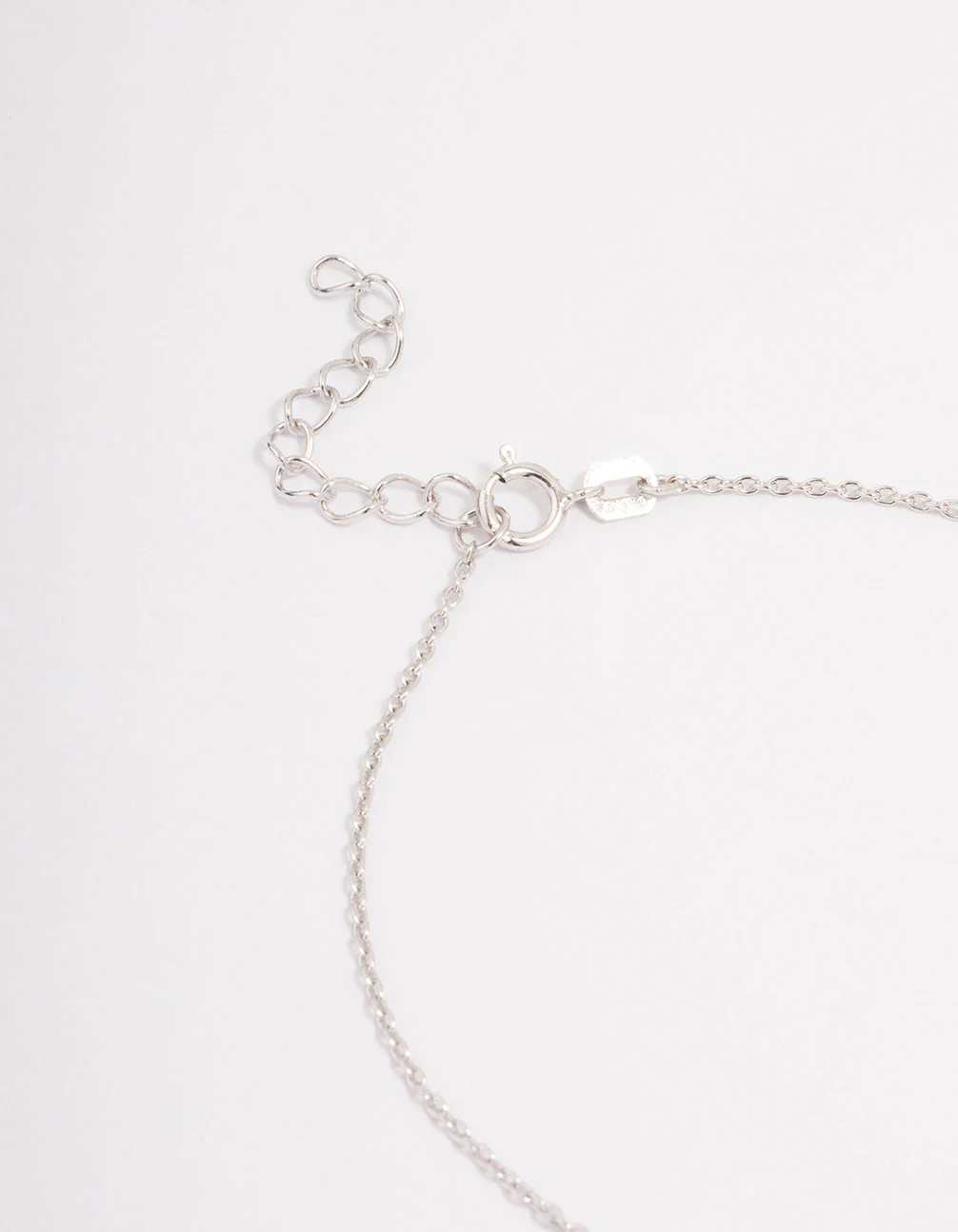 Platinum Sterling Silver Cubic Zirconia Flower Bracelet - Image 3