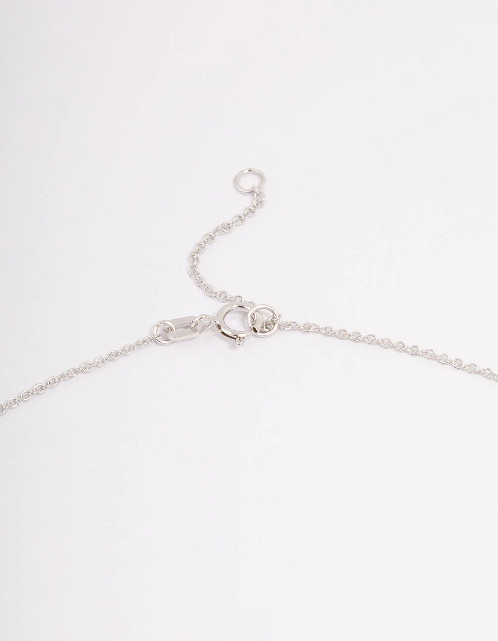 Platinum Sterling Silver Puffy Heart Cubic Zirconia Pendant Necklace - Image 3