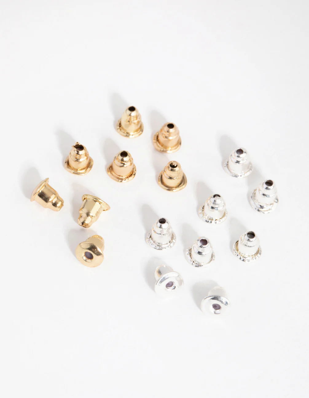 Mix Gold & Silver Earring Backs 16-Pack
