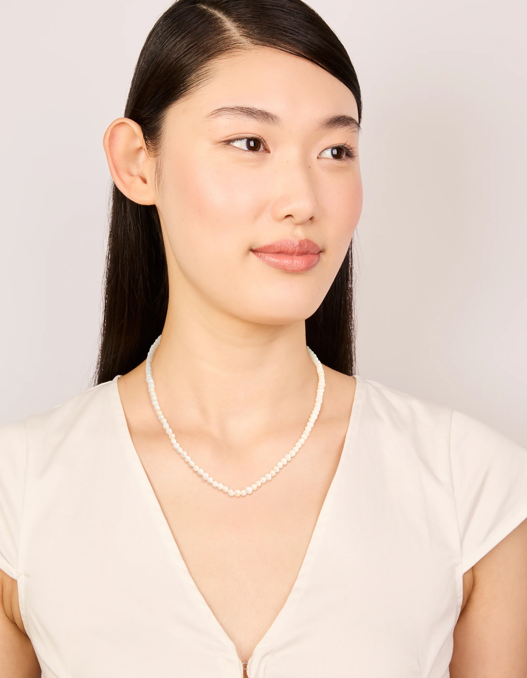 Gold Mini Freshwater Pearl Necklace - Image 3
