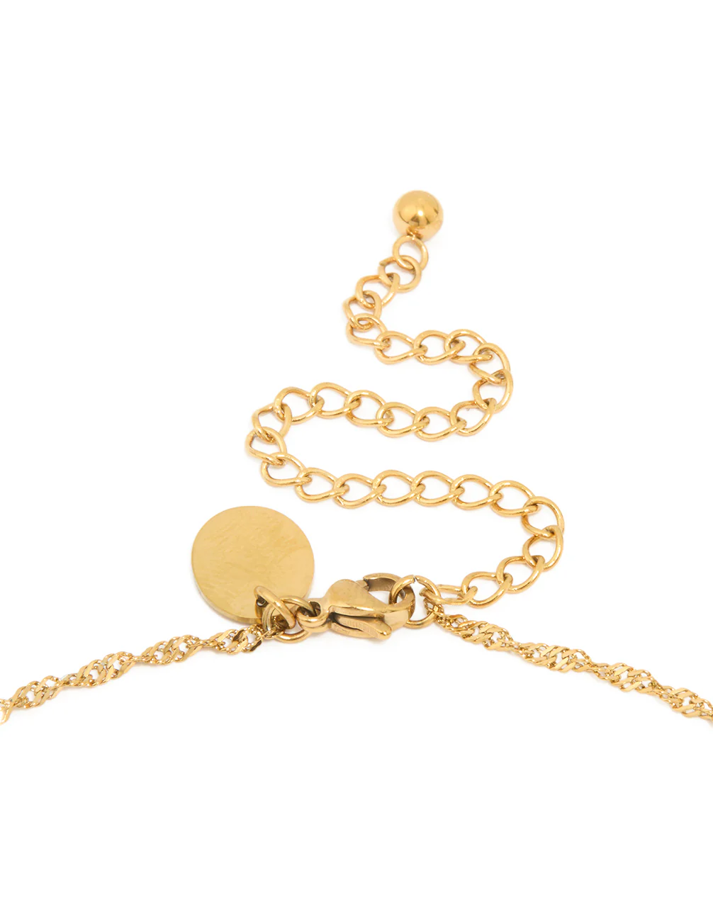Waterproof Gold Plated Stainless Steel Diamante Star Necklace - Image 5