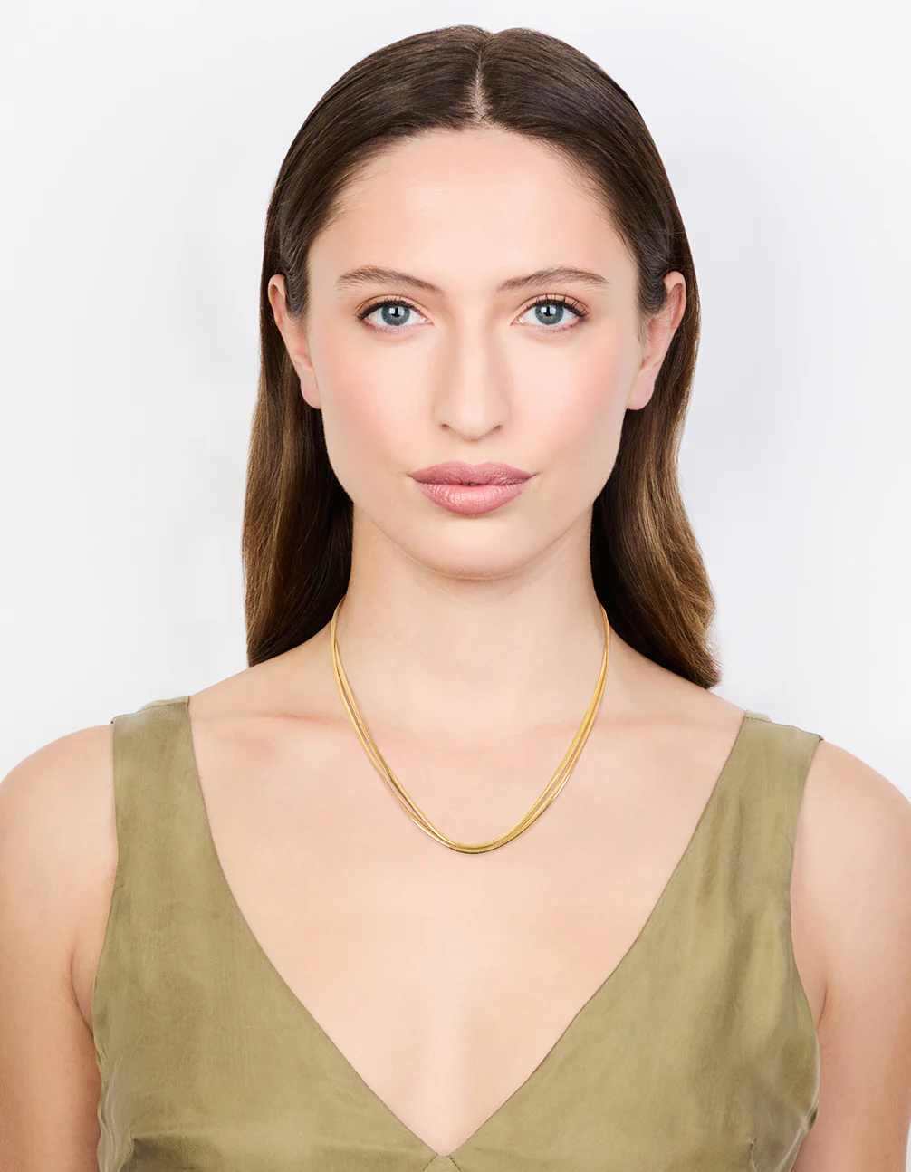 Waterproof Gold Plated Stainless Steel Fine Chain Necklace 2-Pack - Image 3