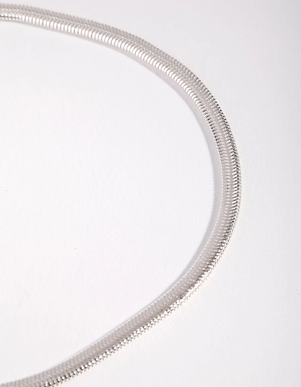 Silver Plated Snake Chain Anklet - Image 2