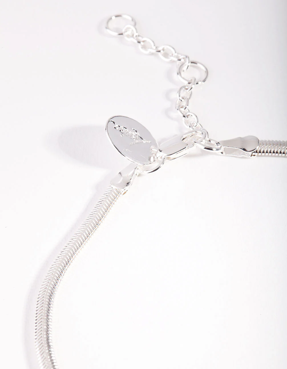 Silver Plated Snake Chain Anklet - Image 3