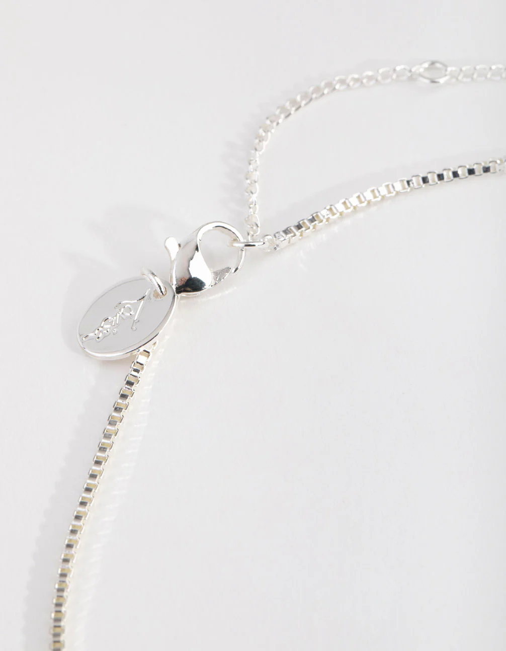 Silver Plated Swirl Pendant Necklace - Image 3