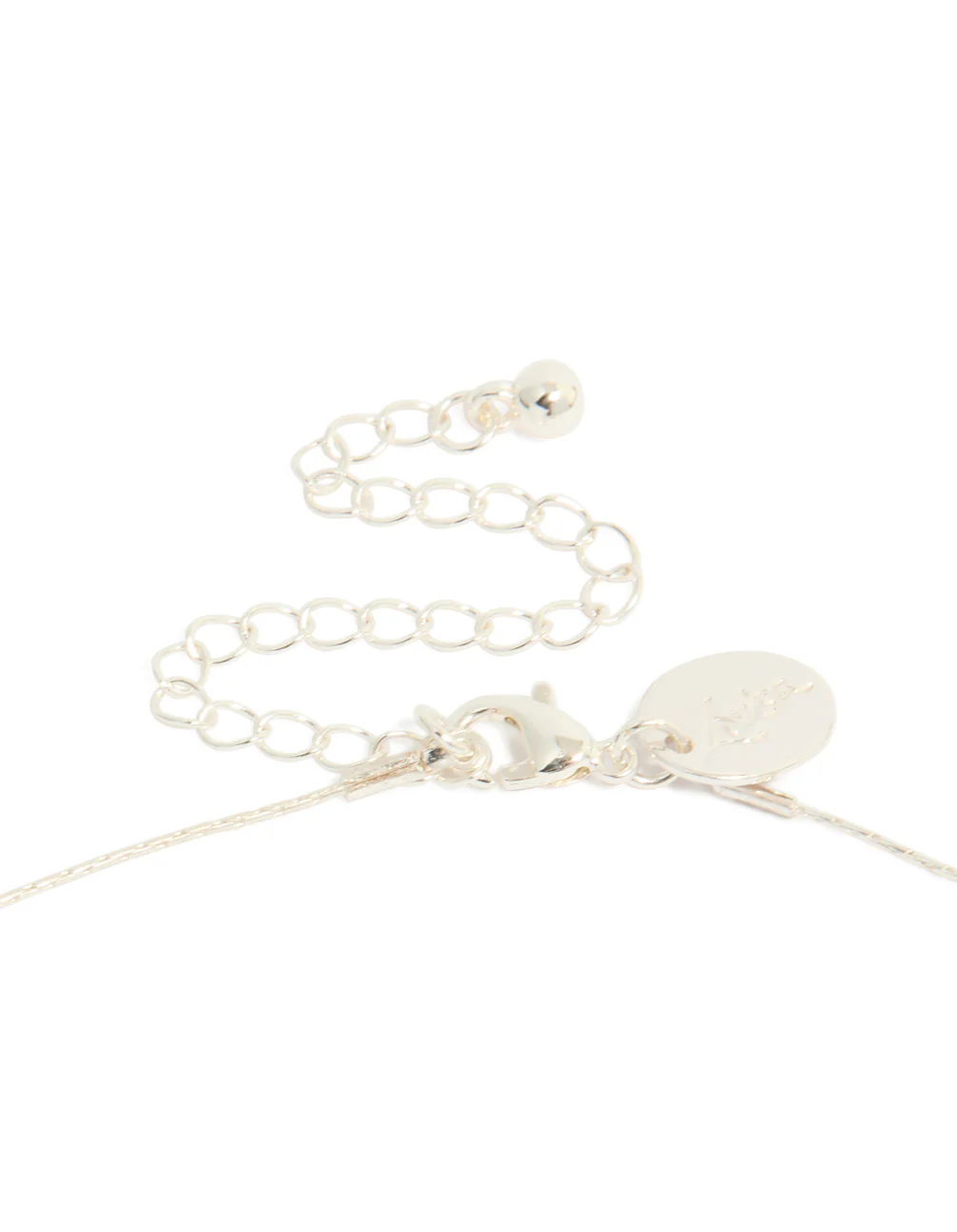 Silver Plated Freshwater Pearl Dotted Fine Necklace - Image 5