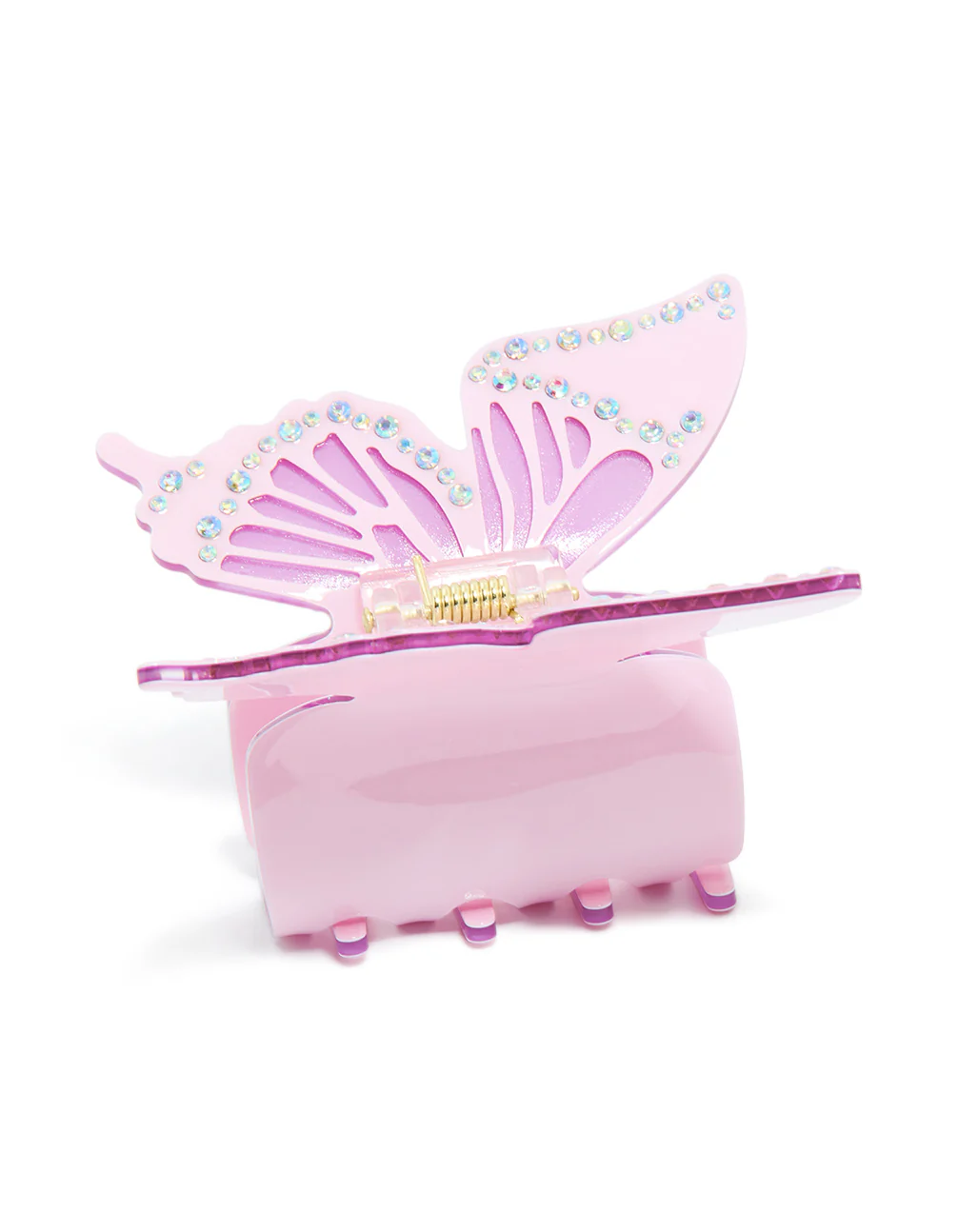 Purple Diamante Butterfly Claw Clip - Image 2