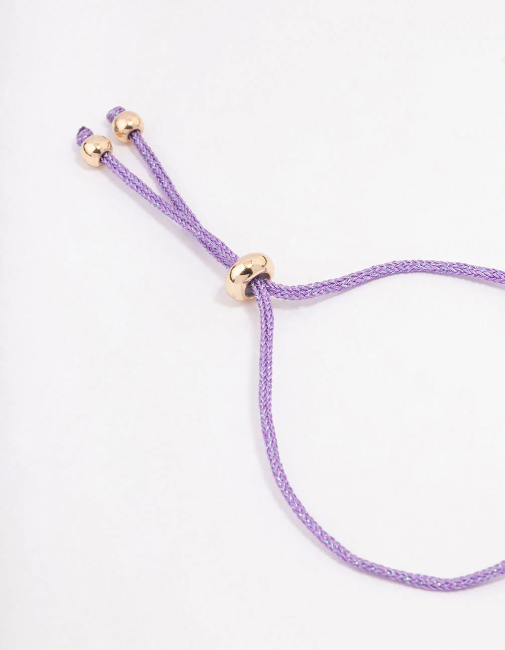 Purple Fabric Evil Eye Toggle Bracelet - Image 3