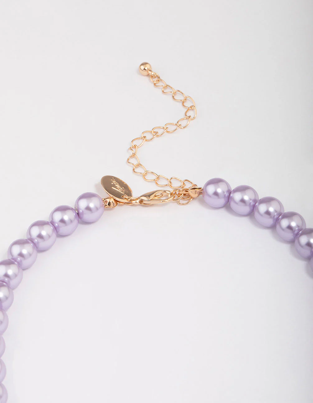 Purple Pearl Classic Chain Necklace - Image 3
