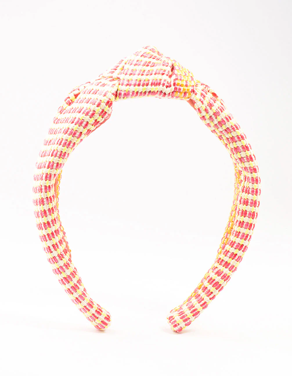 Raffia Fabric Twisted Knotted Headband