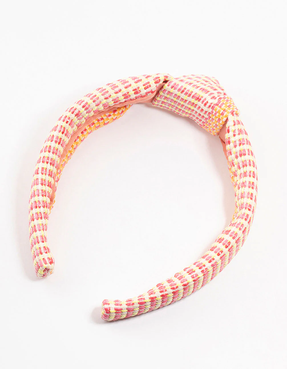 Raffia Fabric Twisted Knotted Headband - Image 3
