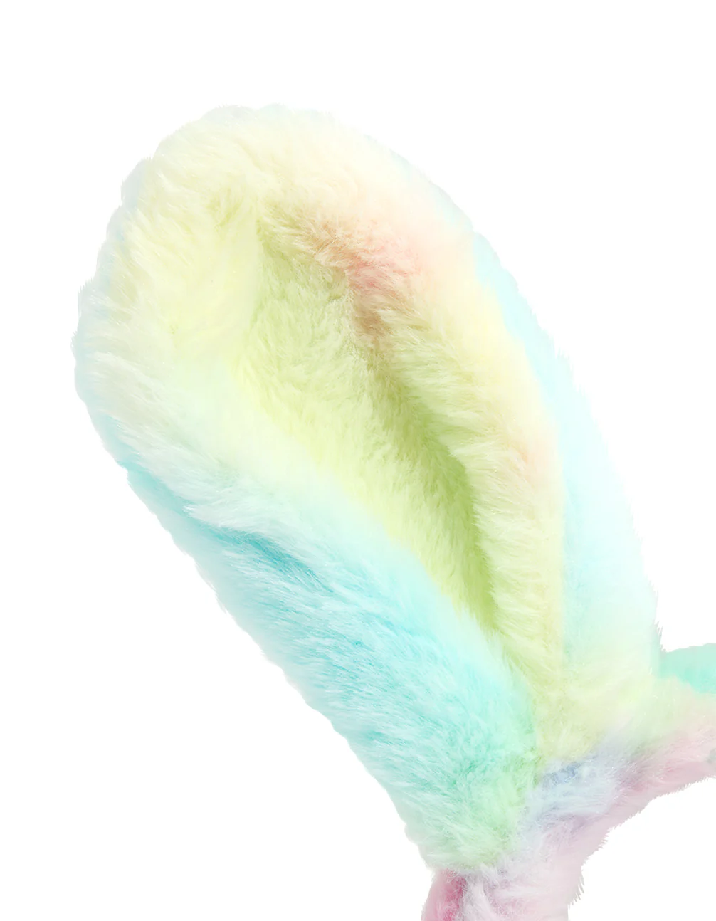 Rainbow Fabric Easter Bunny Ears Headband - Image 2