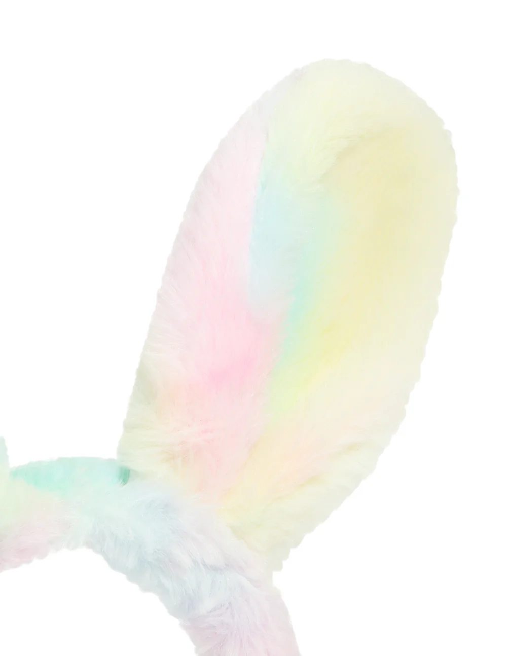 Rainbow Fabric Easter Bunny Ears Headband - Image 3