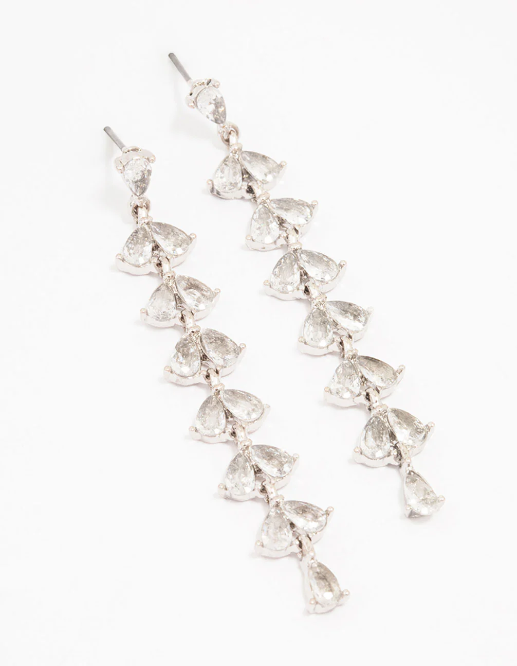 Silver Cubic Zirconia Drop Earrings