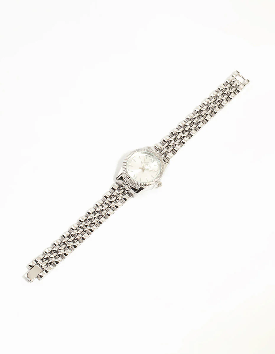 Silver Round Small Watch - Image 2