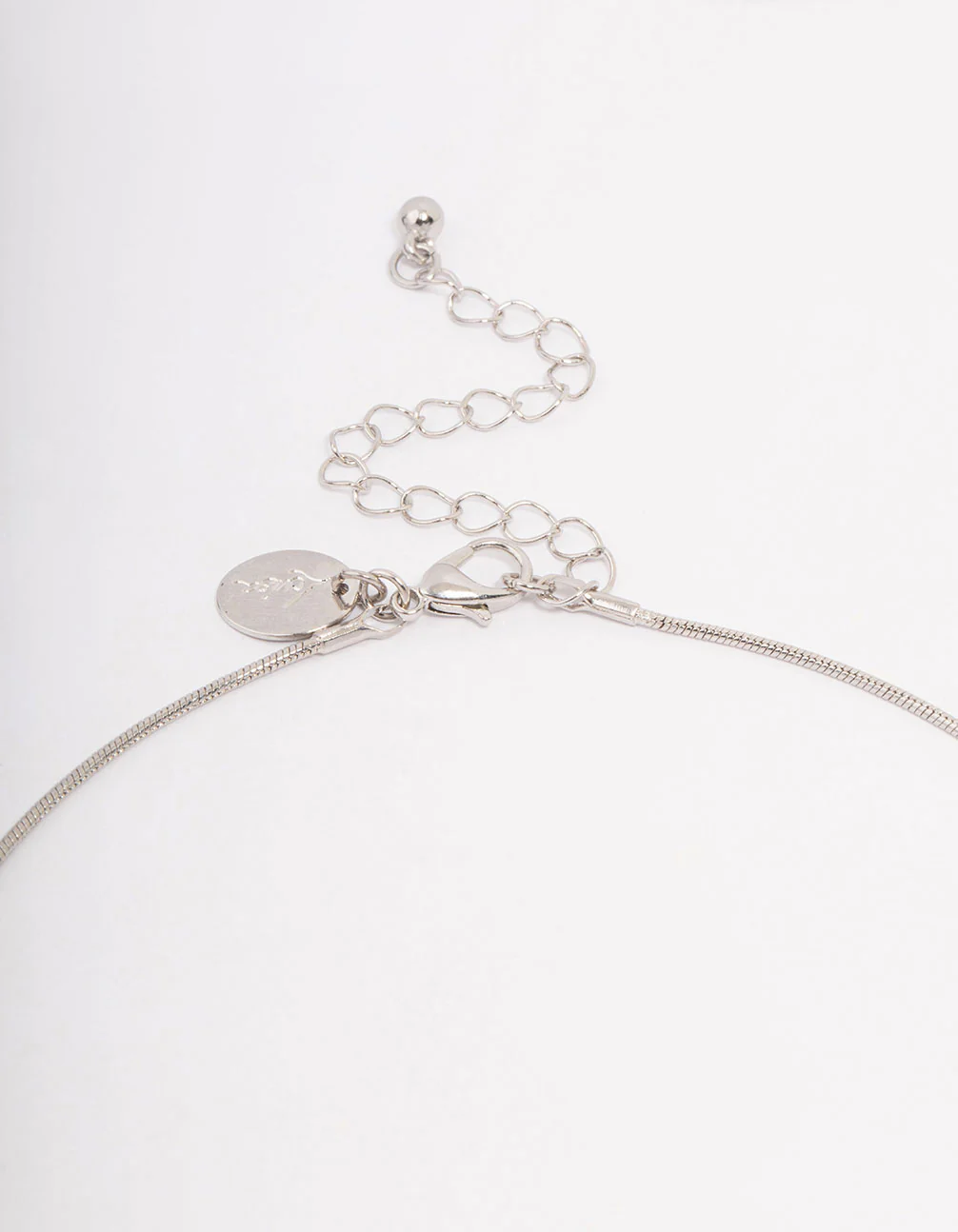 Silver Triple Diamante Necklace & Earring Jewellery Set - Image 3