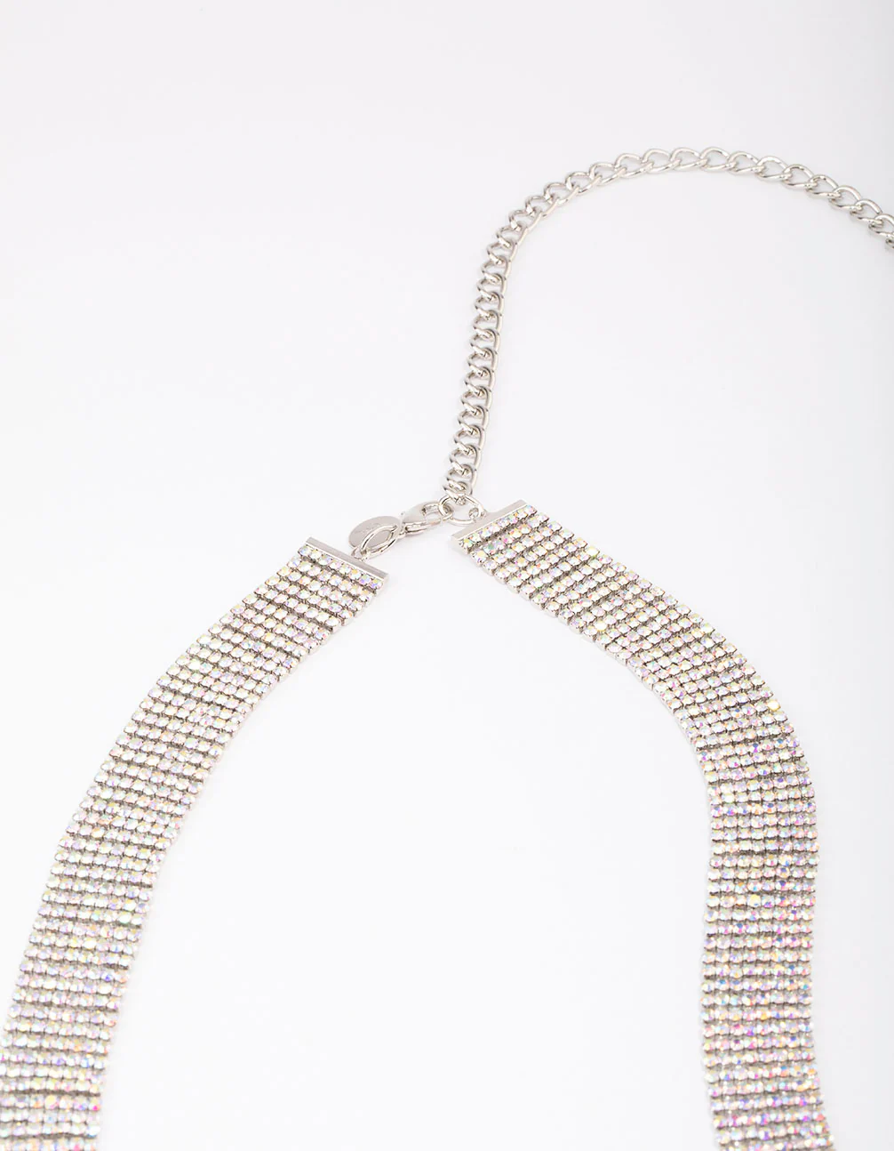 Silver Wide Diamante Belt - Image 3