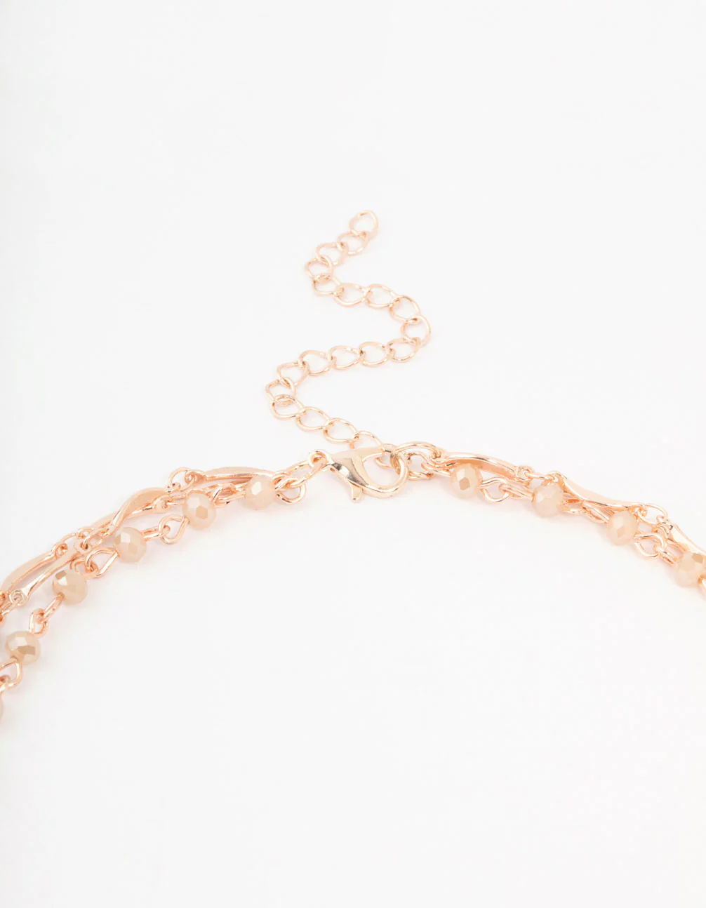 Rose Gold 3 Layered Pendant Necklace - Image 3