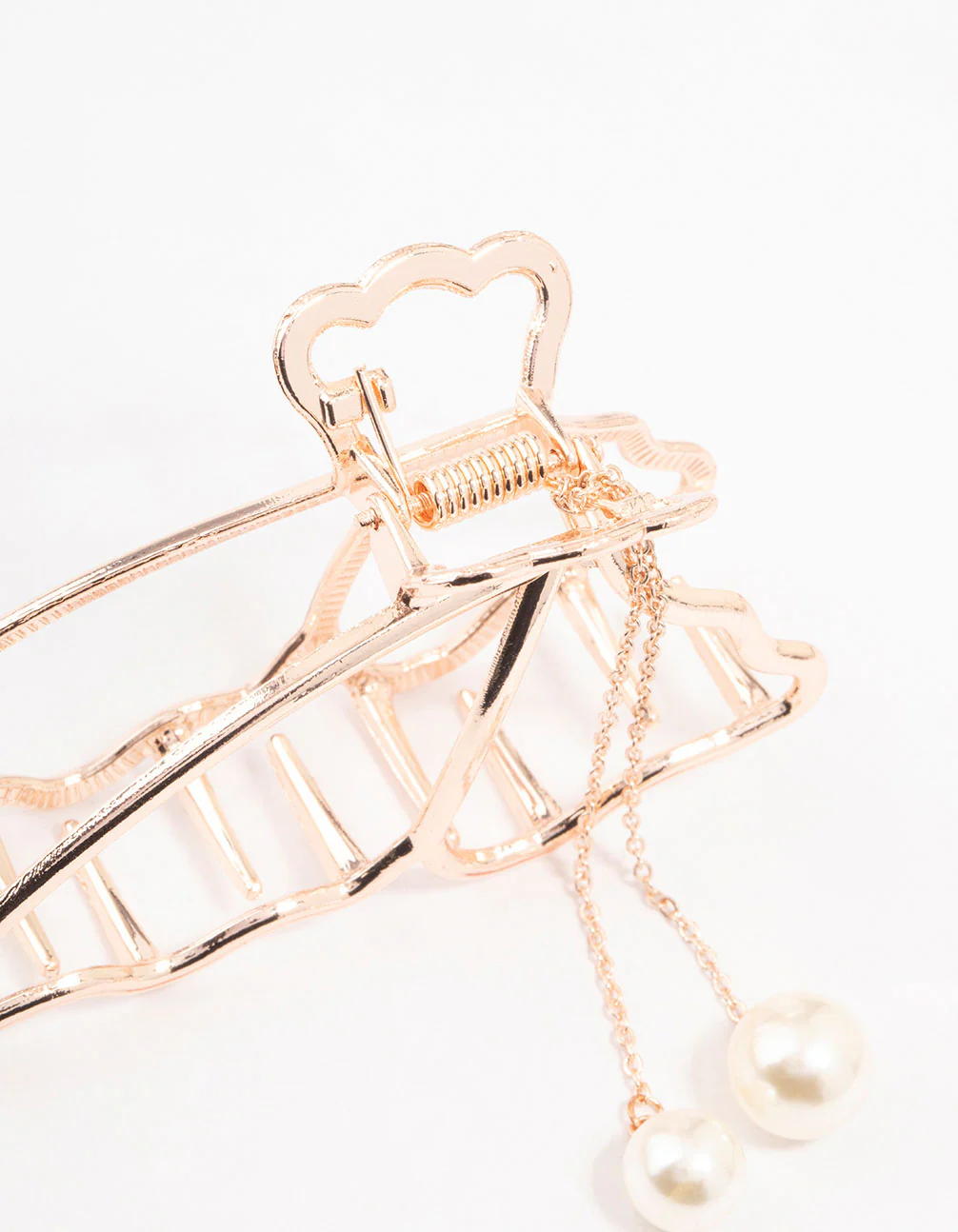Rose Gold Butterfly & Pearl Claw Clip - Image 3