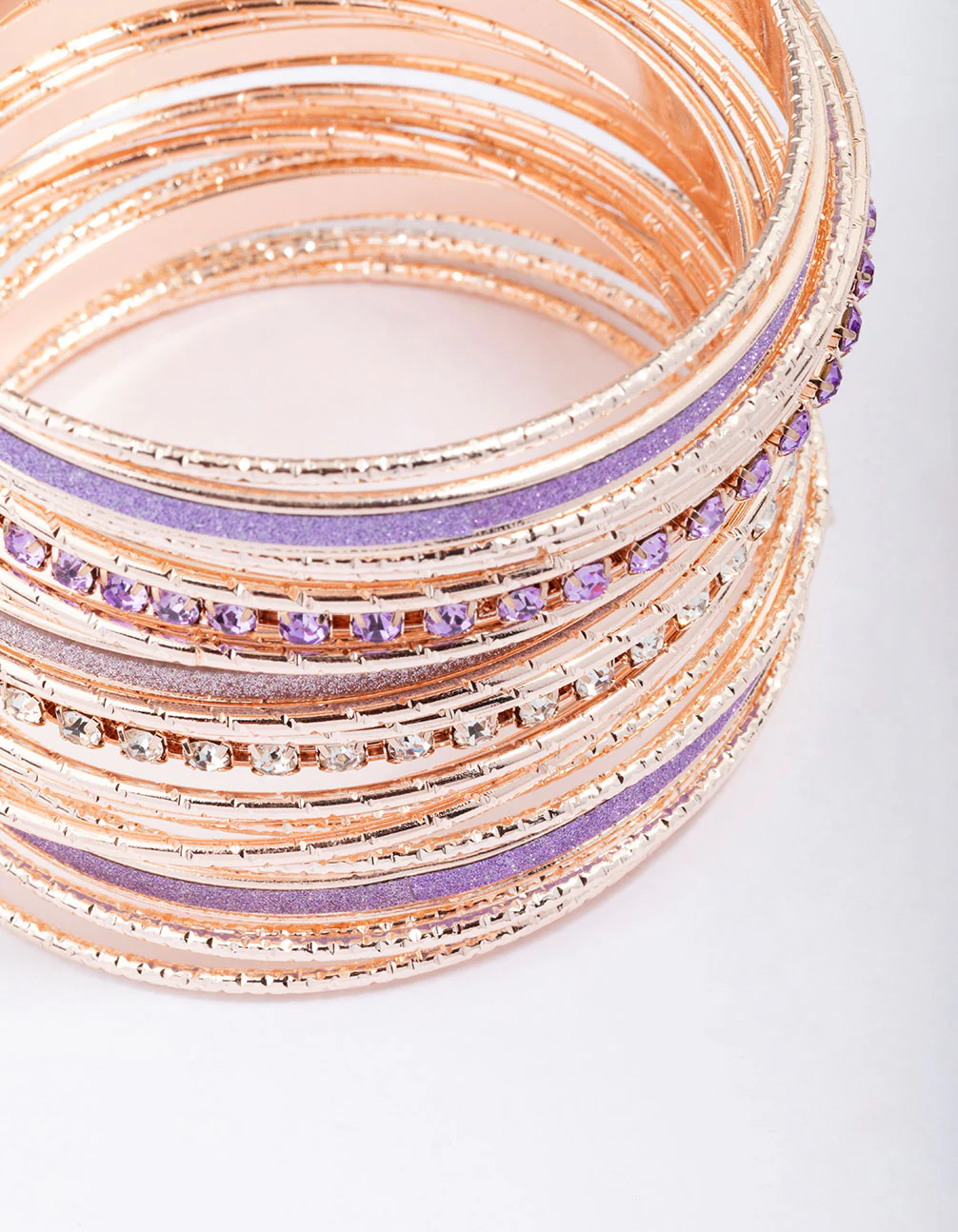Rose Gold Cupchain Glitter Bracelet Pack - Image 2