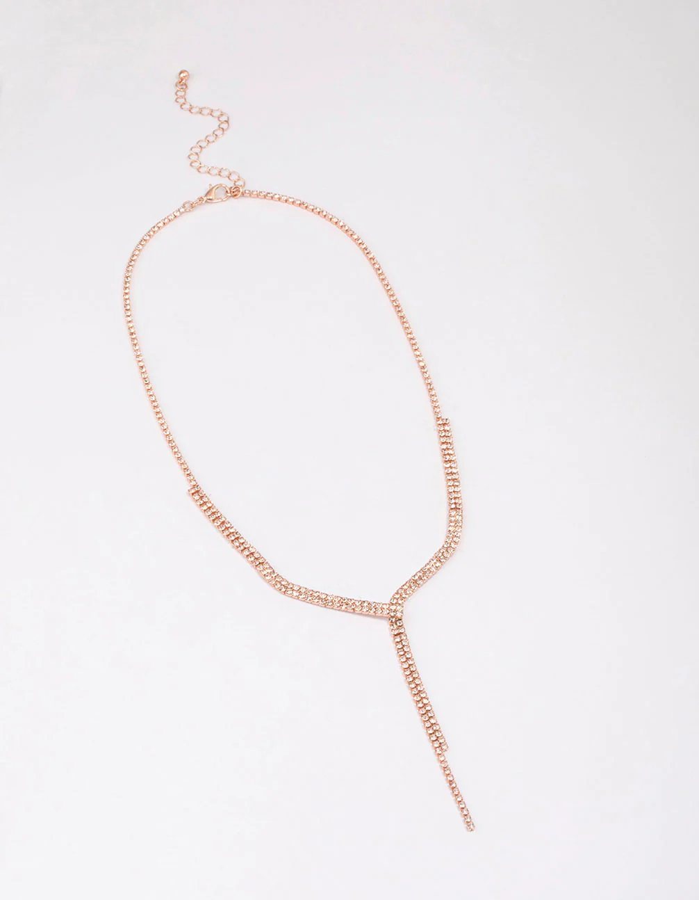 Rose Gold Dainty Ribbon Necklace - Image 2